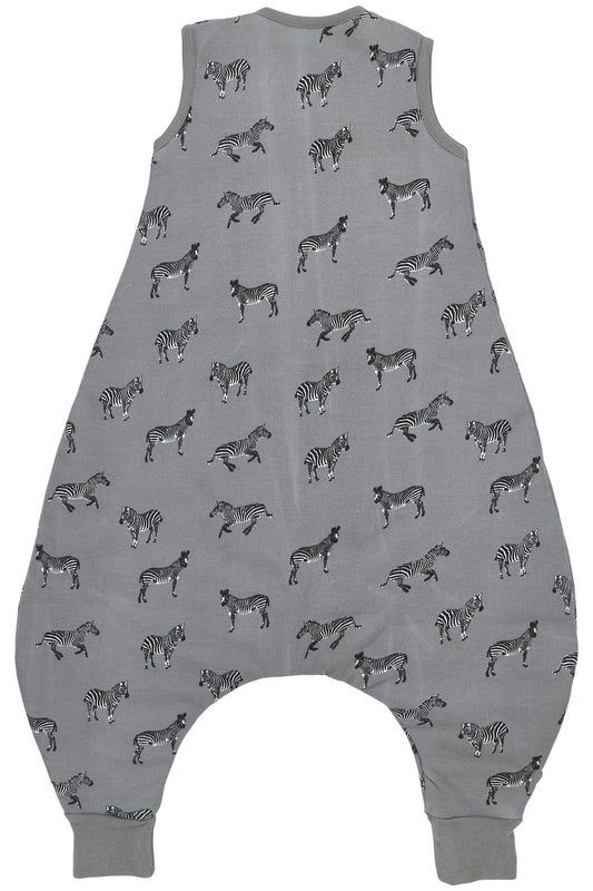 Baby Winter-Schlafoverall ZEBRA GREY