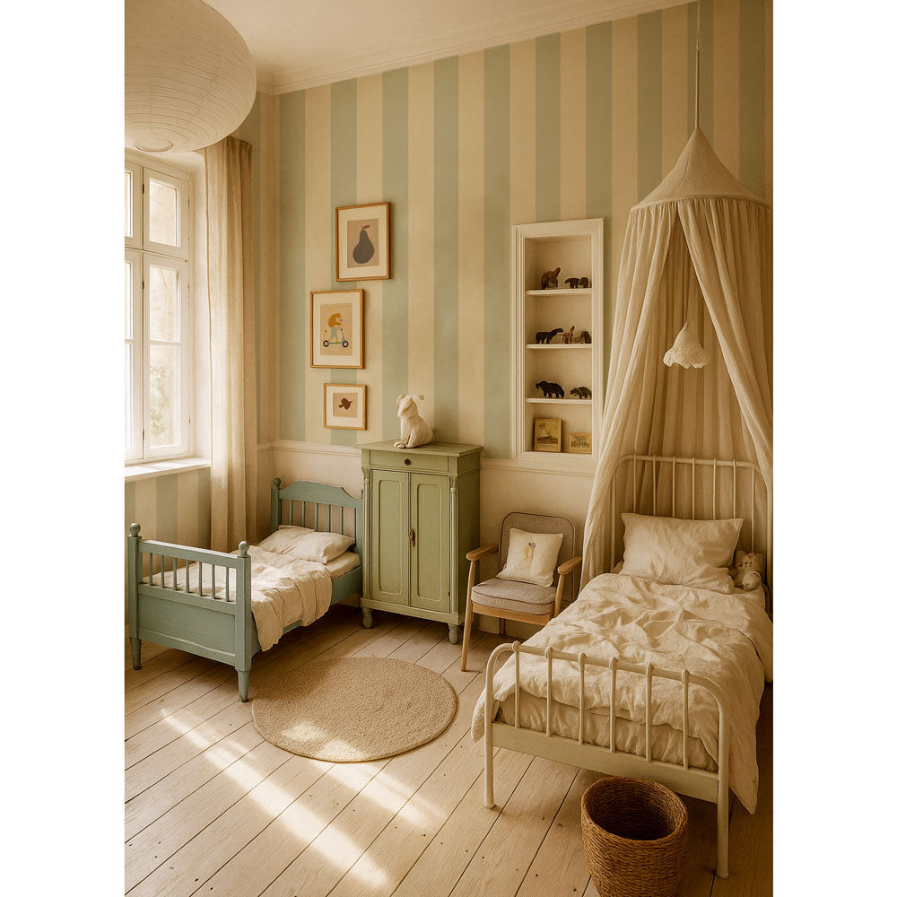 Tapete im Gelati-Pistazie-Design