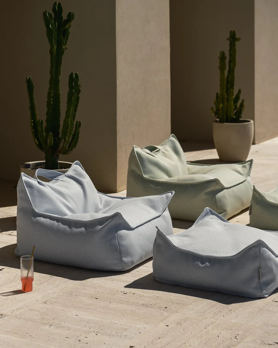 Azure Outdoor Square Ottoman
