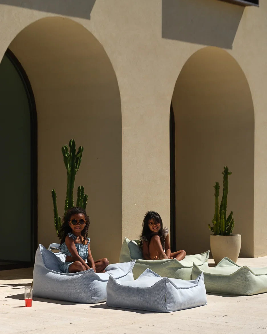 Azure Outdoor Square Ottoman