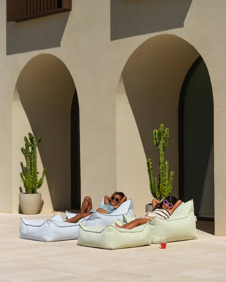 Azure Outdoor Square Ottoman