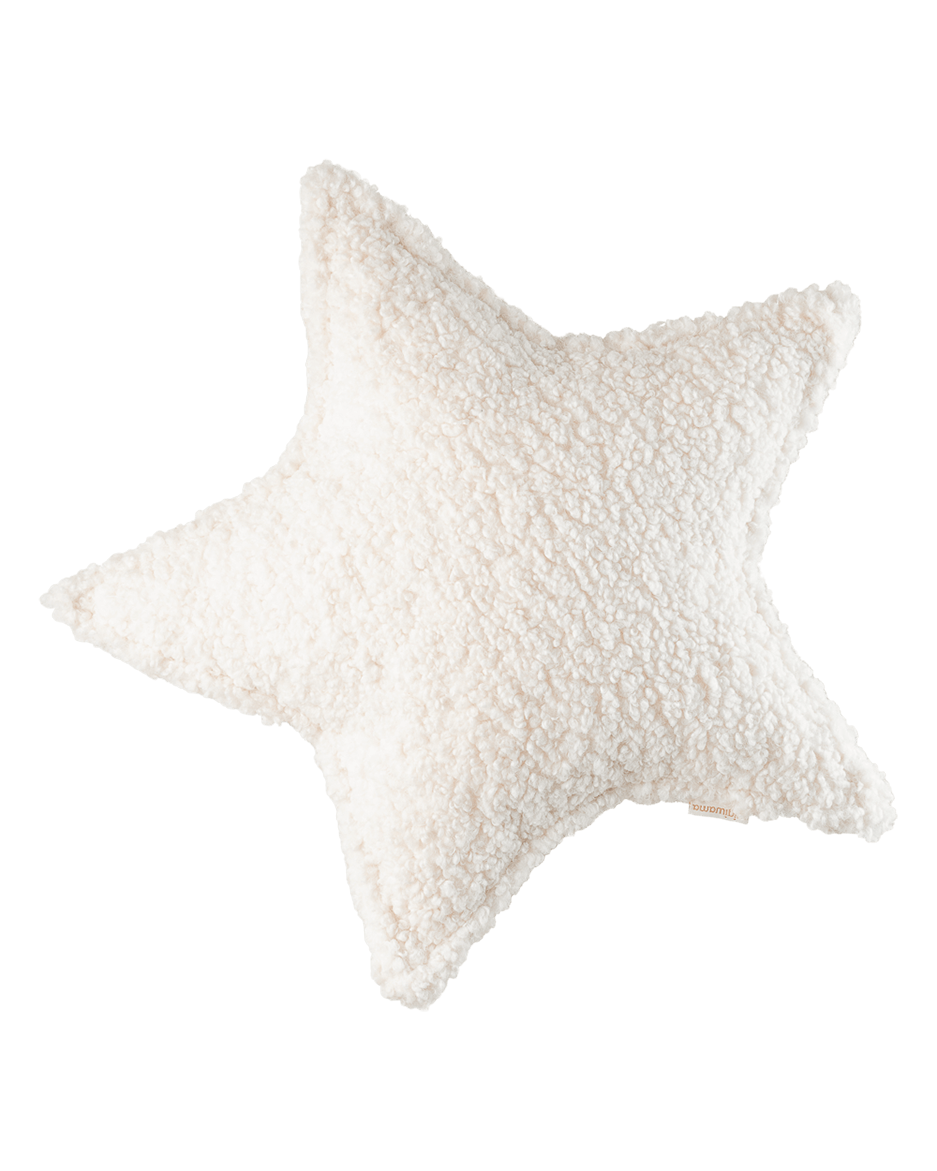 Cream White Star Cushion