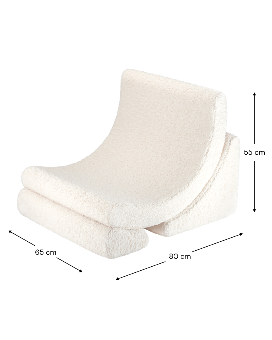 Cream White Moon Chair