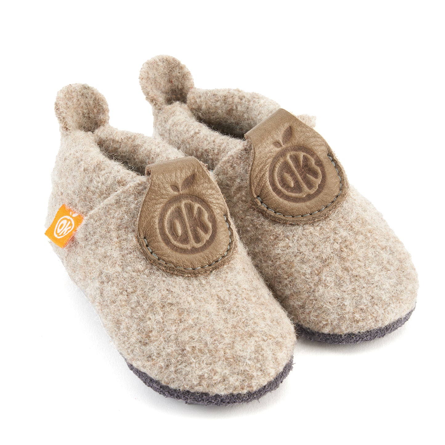 Krabbel- und Hausschuhe WOLLI beige