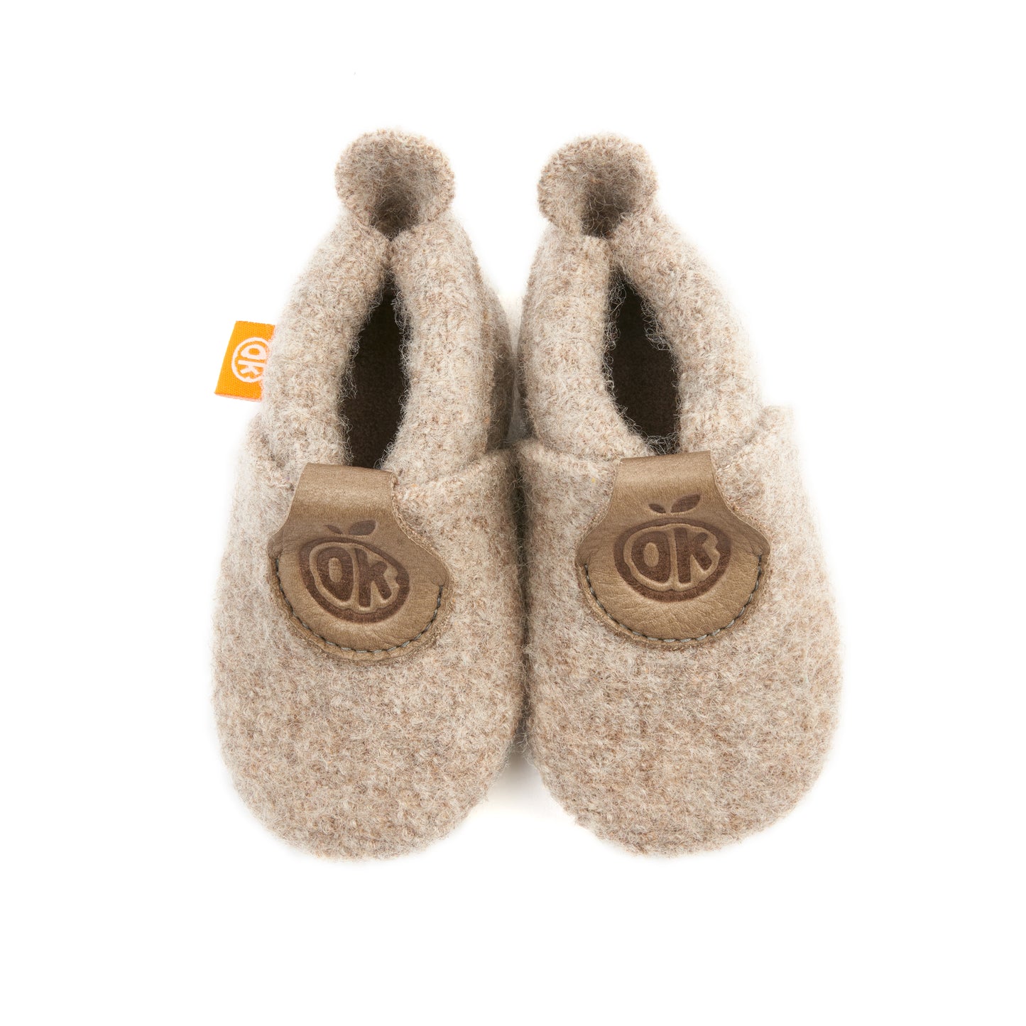 Krabbel- und Hausschuhe WOLLI beige