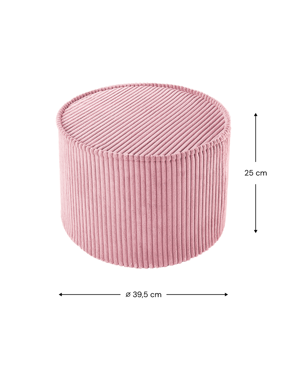 Pink Mousse Pouffe