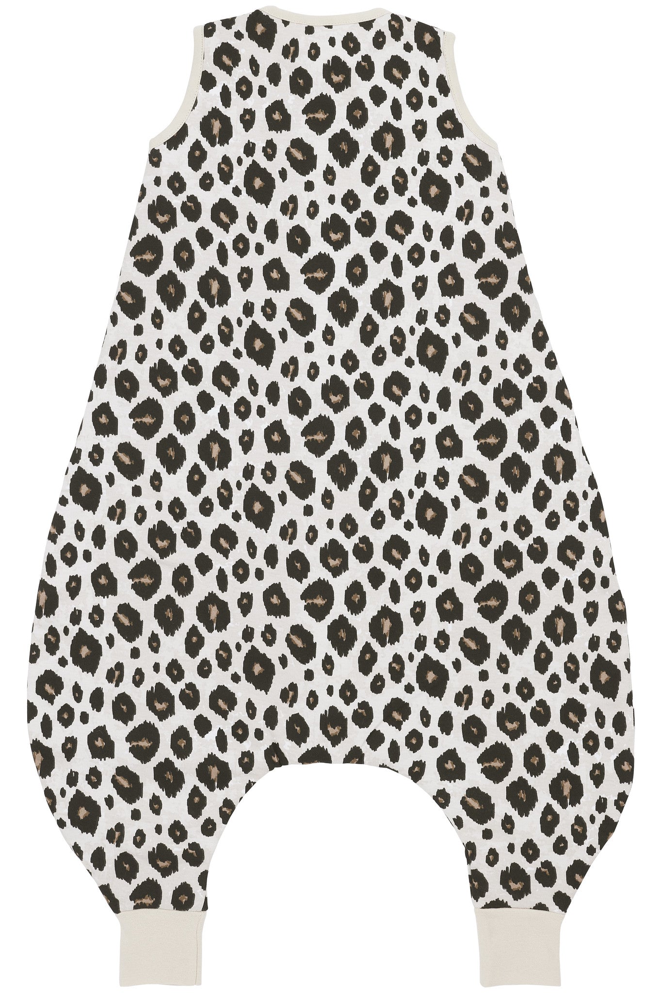 Baby Winter-Schlafoverall LEOPARD - SAND MELANGE