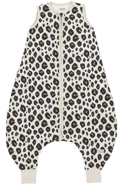 Baby Winter-Schlafoverall LEOPARD - SAND MELANGE
