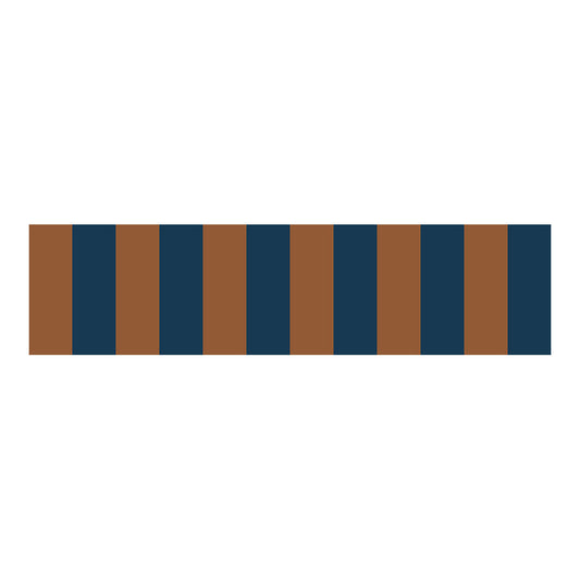 Bordüre im nostalgischen Stil in Marineblau und Braun