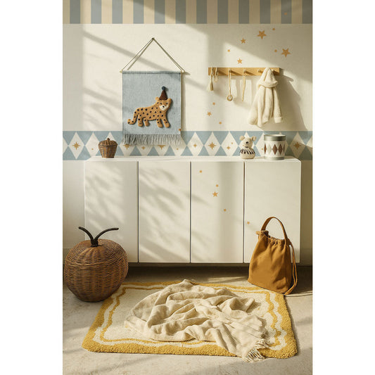 Bordüre mit Rauten- und Sternenmuster