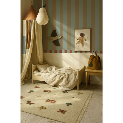 Schmale Bordüre in Blau