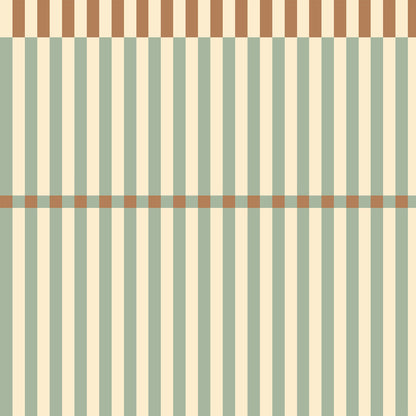 Streifentapete in Grün im nostalgischen Vintage-Look