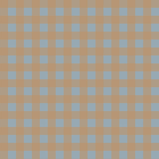 Karomuster Blau - Braun