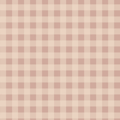 Karomuster Pink - Creme