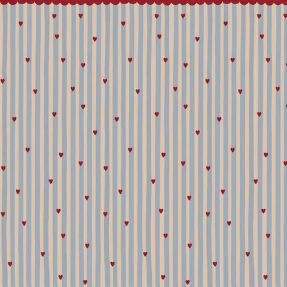 Französische Herzen mit Streifen