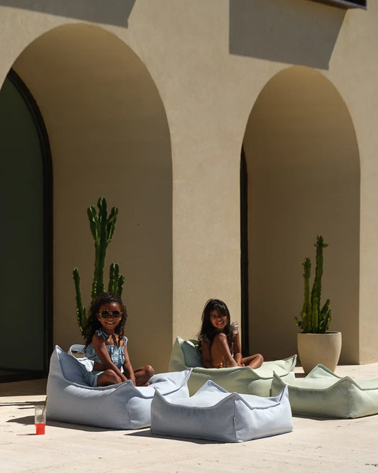 Azure Outdoor Square Ottoman