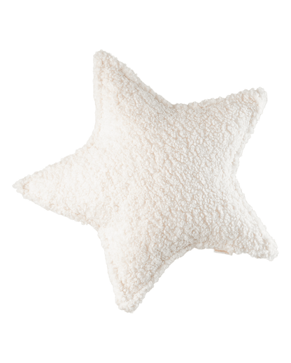 Cream White Star Cushion