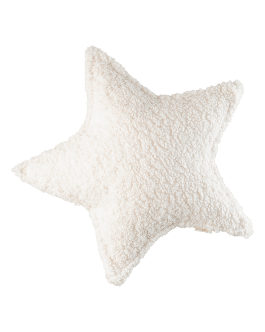 Cream White Star Cushion