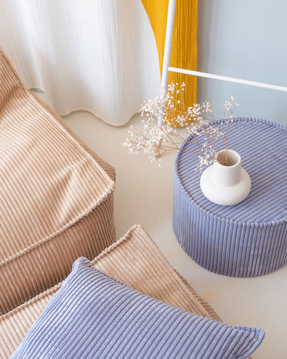 Blueberry Blue Pouffe