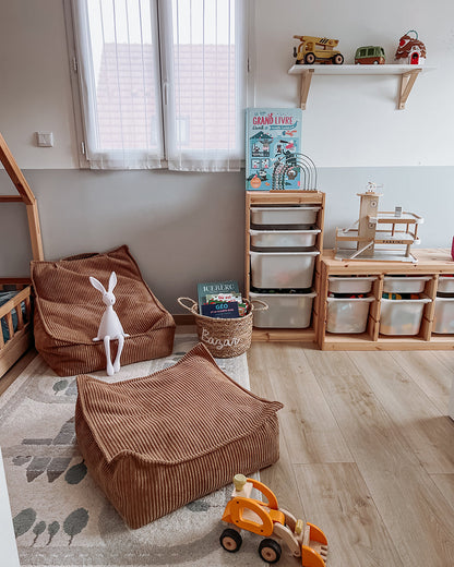 Toffee Square Ottoman