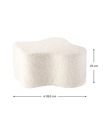 Cream White Cloud Pouffe