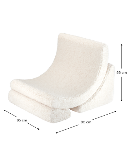 Cream White Moon Chair