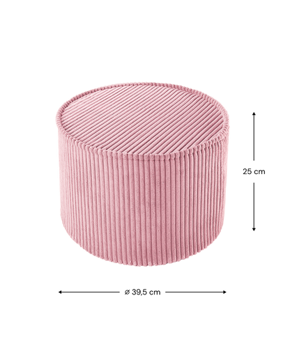 Pink Mousse Pouffe