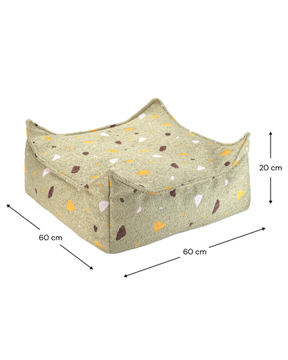 Terrazzo Moss Square Ottoman